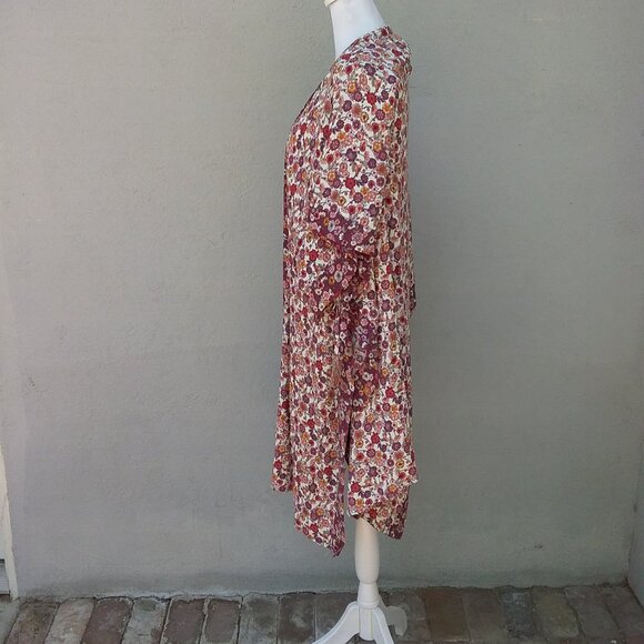Knox Rose Kimono Duster Size XS-Small Boho Floral Cottagecore  Boho - Picture 4 of 9